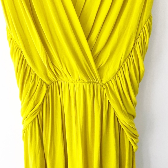 Kardashians for Bebe Collection Neon Yellow Romper | Sleeveless | Deep V Plunge - Picture 9 of 14